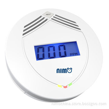 Carbon Monoxide Gas Sensor Co Detector with 9V DC Power Supply and Lightweight